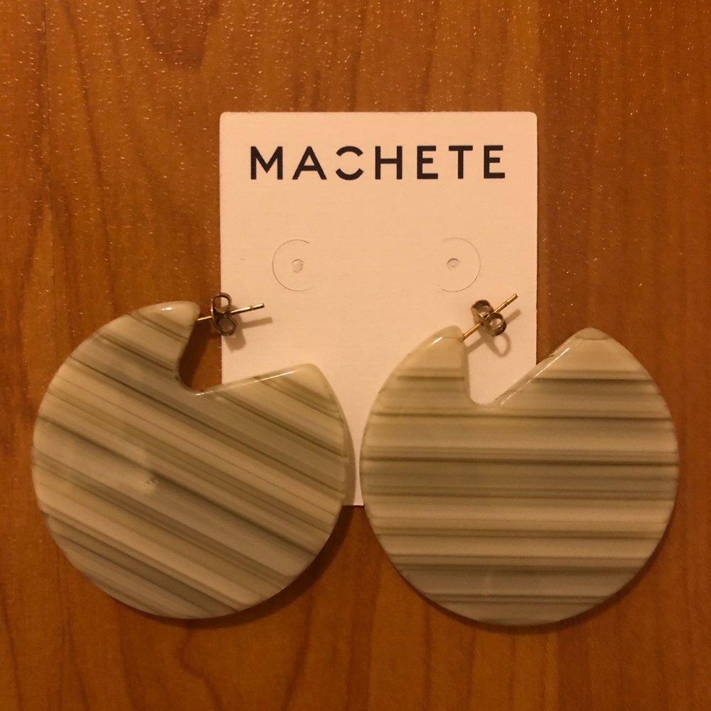 Machete acetate earrings
